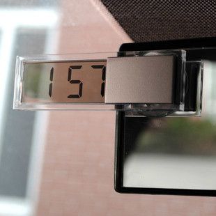   Dashboard Auto Car Clock Button Battery Adsorption Small Clock