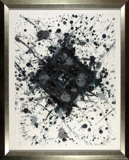 this is a fantastic abstract expressionist lithograph created by the 