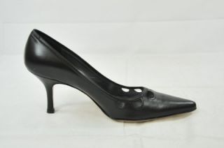 Roberto Capucci Made in Italy Best Black Lthr Pump Pointed Toe 8B 3241 