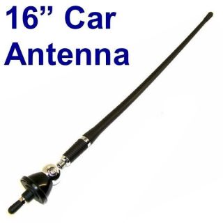 16 Universal Car Replacement Black Rubber Antenna