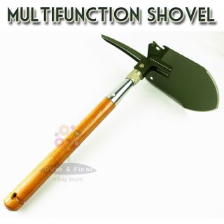   Handle Military Fold Shovel with Nylon Pouch Camping Car Tools