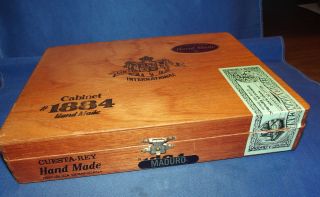 Vintage Cuesta Rey 1884 Cedar Veneer Cigar Box Republica Dominica 