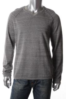 Calvin Klein New Gray Long Sleeve V Neck Pullover Sweater L BHFO 