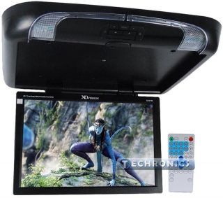 New TView 20 Black Flip Down Car Monitor DVD CD Player