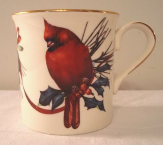 Lenox China Winter Greetings Coffee Tea Mug Cardinal