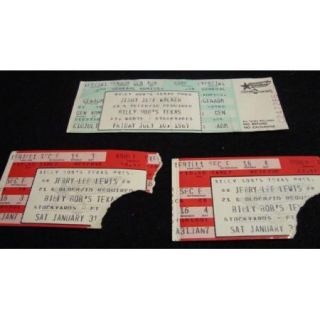 1987 Jerry Lee Lewis Walker Rock Country Tickets