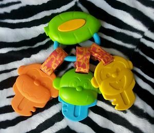    Baby Musical Monkey Key Teether Toy Car Seat Stroller Crib Toy RARE