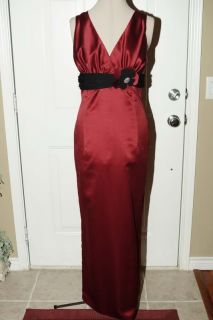 Bridesmaid Dress Garnet Red Black Size 9 11