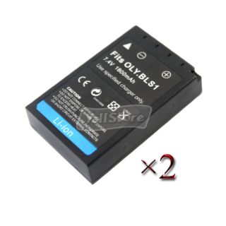 2X Battery PS BLS1 BLS 1 for Olympus E 410 E 420 E 620