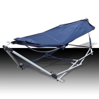 Portable Folding Hammock with Pillow Carrying Bag Beach Lounge Camping 