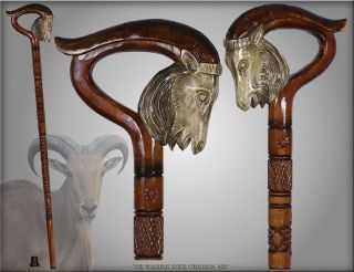   ART AMAZING CARVED CRAFTER WOODEN WALKING STICK CANE STAFF up to 37
