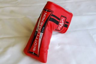 New Scotty Cameron Custom Shop Milled Putter Golf Head Cover Red 