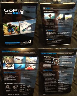 New GoPro HD HERO2 Outdoor Edition Camcorder Helmet Cam 1080p  Silver 