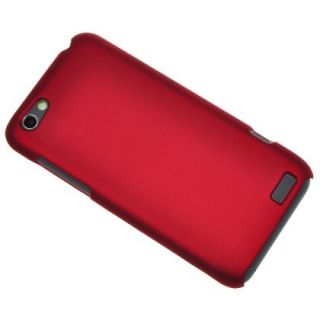 Carmine Hard Shell Cover Protector Case for HTC One V T320e