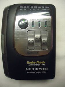 Radio Shack Am FM Radio Cassette Player SCP 75 Auto Reverse