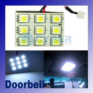 Panel SMD 9 5050 LED Interior Dome Door Car Light Bulb