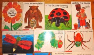 Lot of 16 Eric Carle PB HC Picture Books Greedy Python Grouchy Ladybug 