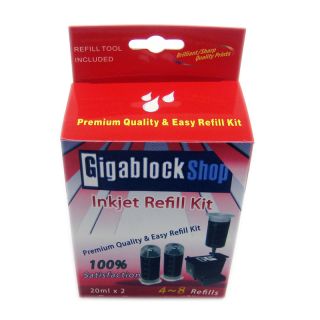 Black Ink Refill Kit for Canon PIXMA iP4300 iP5200 MP530 MP600 MP800 