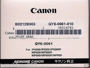 Canon iP4300 iP5200 MP600 MP830 Print Head QY6 0061 NIB