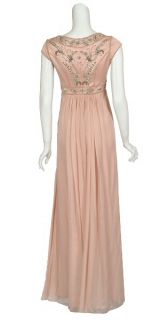 Glamorous Carlos Miele Pink Beaded Dress Gown 4 New