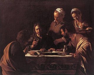Supper at Emmaus 1606 Caravaggio Repro Oil Painting