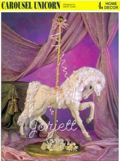 Carousel Unicorn, Annies plastic canvas pattern