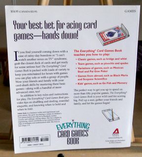 Everything Card Games Book Nikki Katz Guide to Over 50 Games Free 