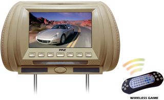 PYLE CAR STEREO PL70HDT NEW TAN 7 INCH TFT VIDEO MONITOR W/ BUILT IN 