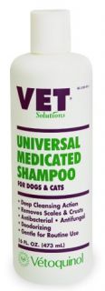 vet solutions universal medicated shampoo 16 oz 2 % chloroxylenol 2 % 