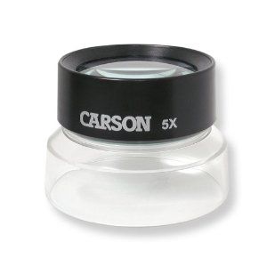 carson optical lumiloupe 5x power stand magnifier