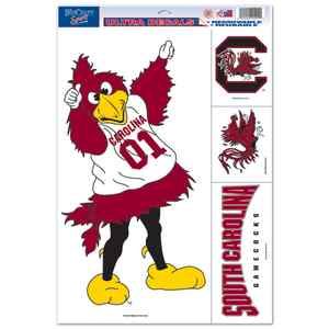 South Carolina Gamecocks Mascot Cornhole Boards 11x17 Ultra Decals 