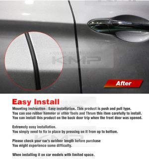 Car Door Auto Noise Rubber Sealing Strip 2pcs Fit Chevrolet 2010 2013 