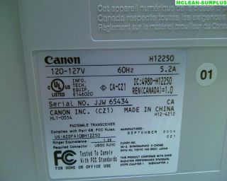 Genuine Canon Faxphone L80 Fax / Copy Machine Super G3