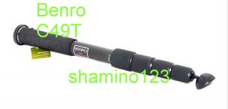 New Benro C49T Carbon Fiber MG Camera SDLR DC Monopod 6931747375202 