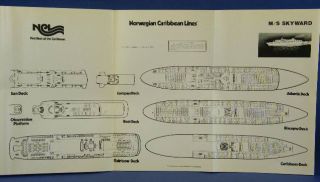 Deck Plan Norwegian Caribbean Cruise SHIP M s Skyward