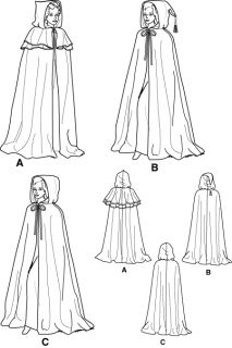 Best Cloak Cape Sewing Pattern Medieval Goth LOTR SCA