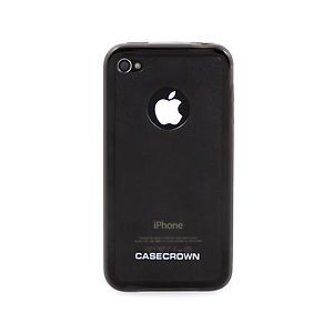 CaseCrown Opaque Case Cover for Apple iPhone 4 AT T only Black