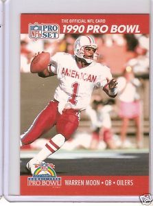 NFL Pro Set Trading Card 1990 Pro Bowl Warren Moon