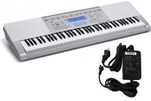 Casio WK 225 Portable 76 Key Workstation Keyboard with FREE ADE95100 