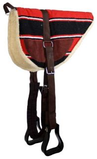 COLORS* Cotton Bareback Saddle Pad In Navajo Design w Fleece Bottom 