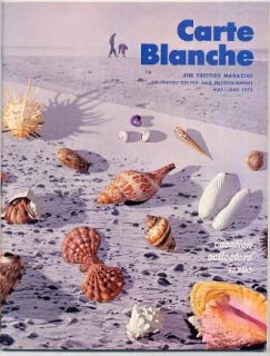 Carte Blanche Magazine May June 1973 Prestige Dining Travel 
