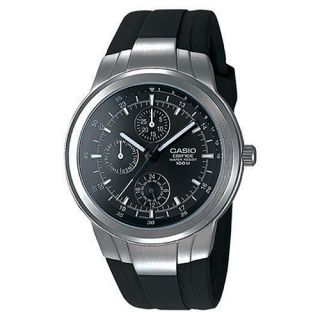 Casio Edifice Chronograph Multifunction Black Mens Wrist Watches EF305 