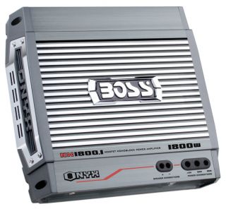 BOSS AUDIO NX1800.1 1800W MONO A/B Car Amplifier + 4 Gauge Amplifier 