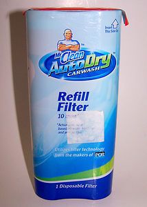 Mr. Clean AutoDry Carwash Refill Filter 10 uses