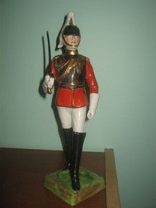 DRESDEN PORCELAIN SOLDIER H M LIFE GUARDS by CARL THIEME Germany