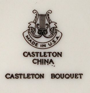 Castleton China Castleton Bouquet Pattern Cup Saucer Set