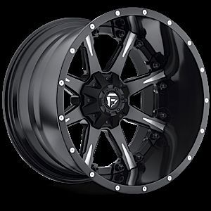   Offroad 2 PC Nutz Black Milled Rims Truck Wheels Falken Tires