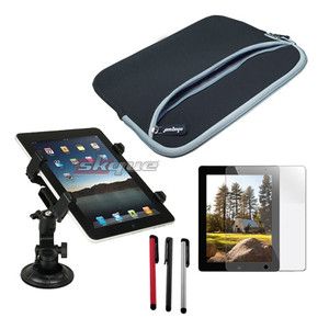 item sleeve case car mount holder screen protector for apple ipad 2 