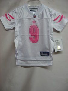 Bengals Carson Palmer Pink NFL Toddler Jersey Size 4T $