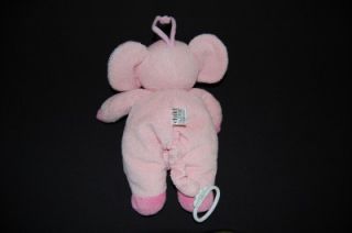 Carters Child of Mine Musical Plush Pink Elephant